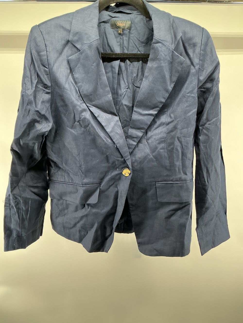 100% European Linen Structured Blazer